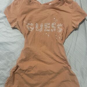 GUESS Vintage light orange Short Sleeve Tee